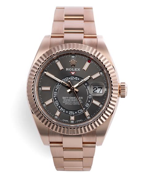 rolex sky dweller all gold|rolex gold sky dweller price.